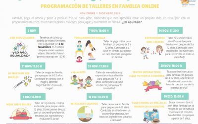 ACTIVIDADES EN FAMILIA ONLINE: NOVIEMBRE Y DICIEMBRE