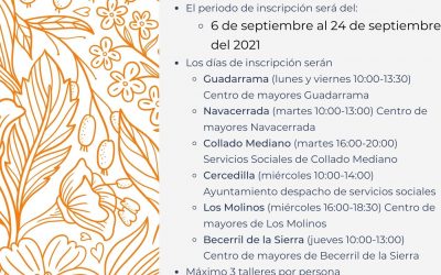 TALLERES PARA MAYORES 2021/2022