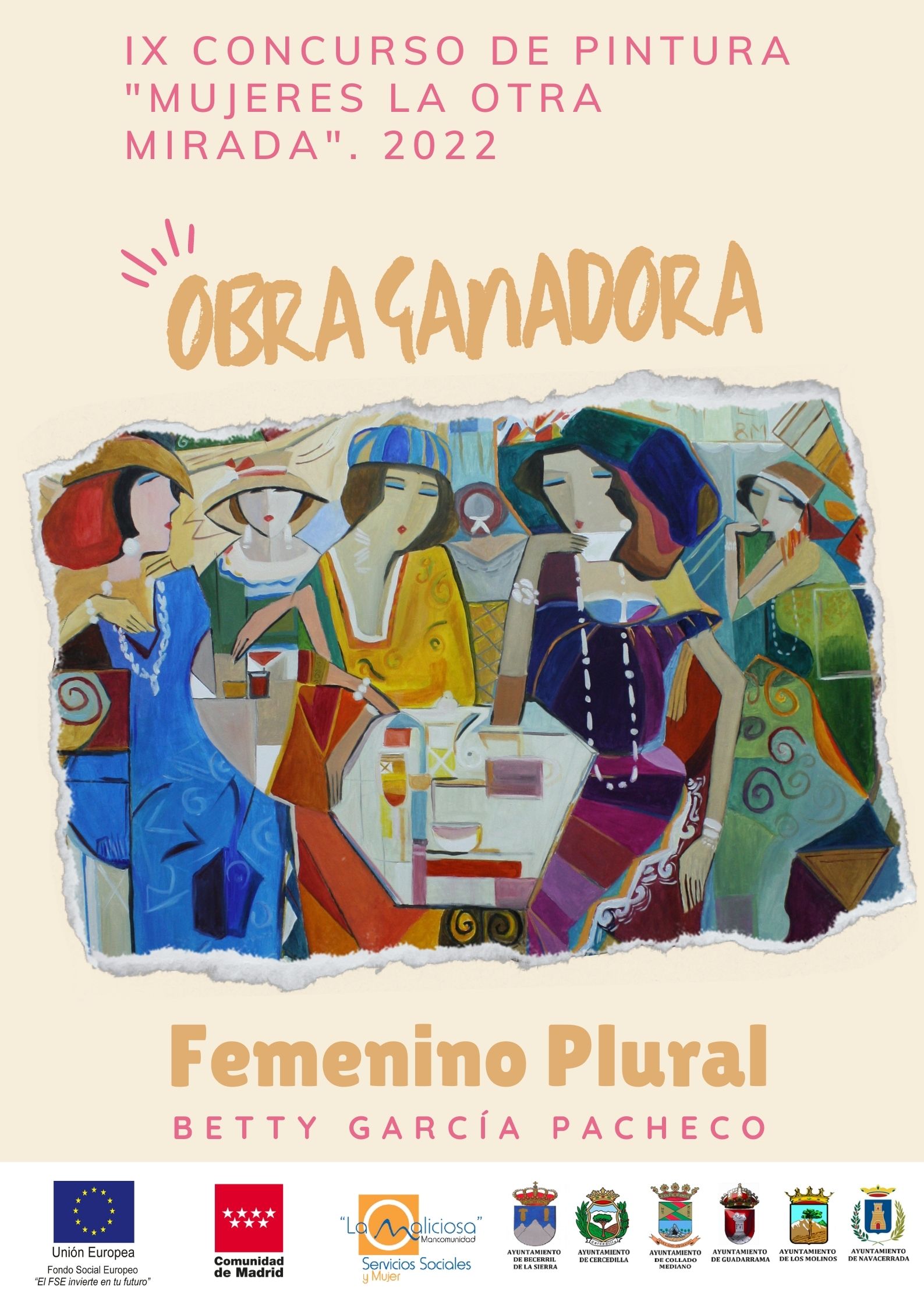 Obra ganadora IX concurso de pintura "mujeres la otra mirada"